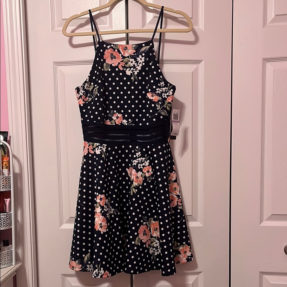 Floral Polka Dot Dress